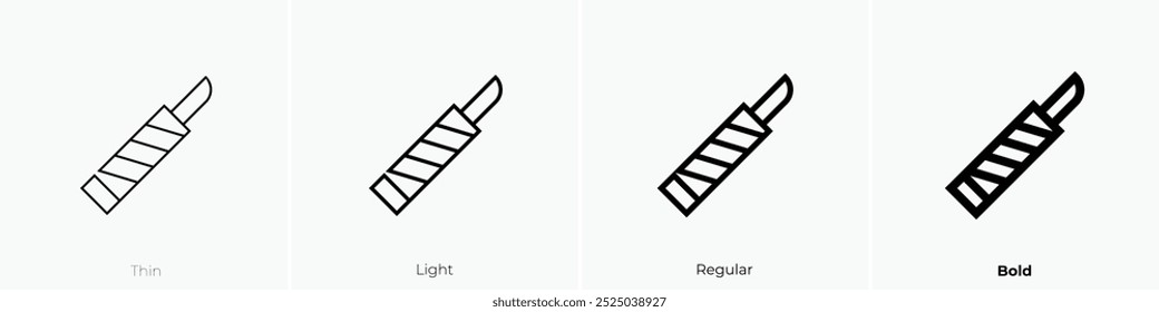 sharp icon. Thin, Light Regular And Bold style design isolated on white background