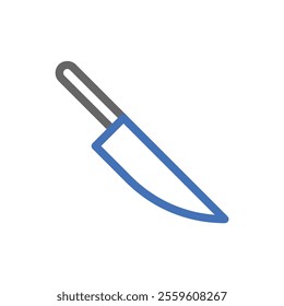 Sharp kitchen knife icon. Concept of cooking, cuisine, and culinary arts.