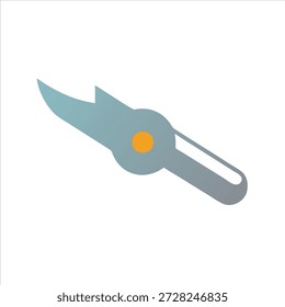 Sharp Kitchen Knife Illustration for Modern Cooking Design