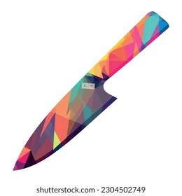 diseño de cuchillo afilado sobre blanco