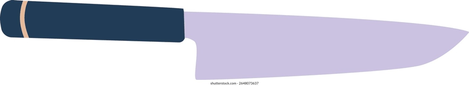 Sharp knife kitchen utensil vector illustration