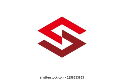 Sharp line hexagon S logo