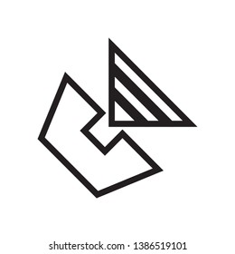 sharp line thin phone flat icon, vector, eps 10, editable stroke