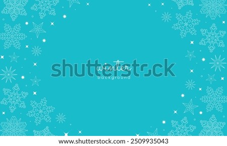 Sharp lines give a sophisticated impression. Stylish winter backgrounds with dancing snowflakes.
