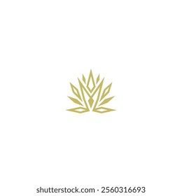 sharp lotus flower logo icon vector template