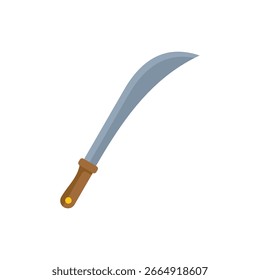 Scharfe Machete mit Holzgriff ist ideal zum Schneiden von Pflanzen und Ästen