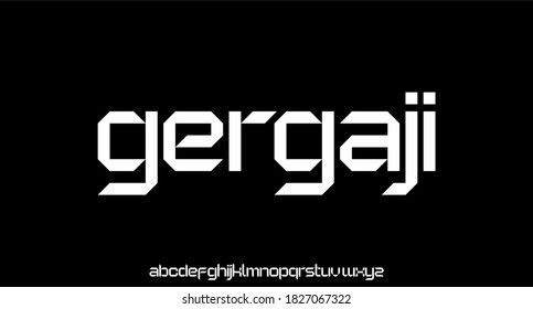  sharp modern, futuristic modern geometric font