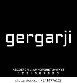 sharp modern, futuristic modern geometric font