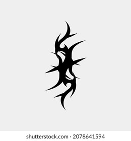 Sharp motif vector drawing illustration for good men and women tattoos