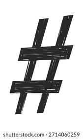 Signo musical agudo dibujado a mano