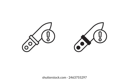 Sharp Object icon design with white background stock illustration