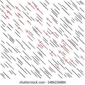 sharp objects are located diagonally.