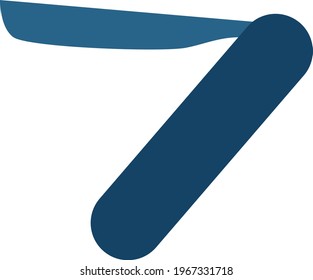 Sharp old razor, icon illustration, vector on white background