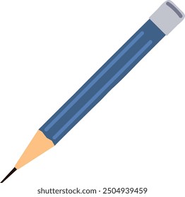 Sharp pencil color icon. Drawing tool symbol