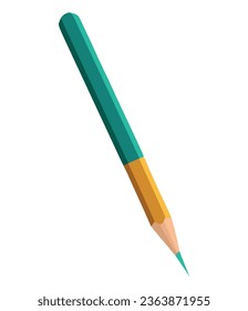 Sharp pencil design over white