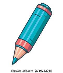 Sharp pencil sketch a tool for education isolated