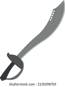 Sharp Pirate Saber Holes Stock Vector (Royalty Free) 2150298703 ...