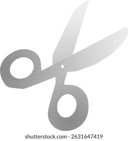 A sharp scissors illustration, with sleek metallic blades and vibrant handles, embodies precision and creativity. Its bold, functional design is perfect for crafty, professional, or dynamic visuals.