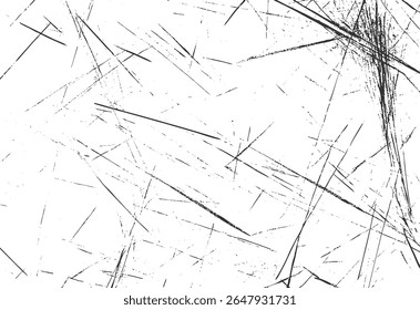 Sharp scratch texture with chaotic distressed lines and broken surface marks. High contrast grunge overlay design. Abstract damage pattern.
