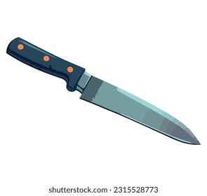 Sharp-Steel-Blade-Design auf Weiß