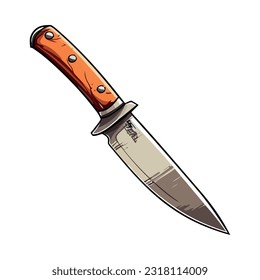 Icono de hoja de acero afilado