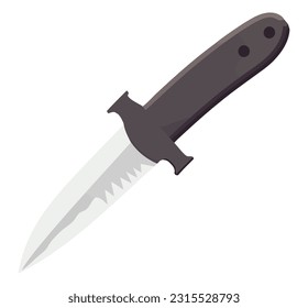 Sharp steel blade over white