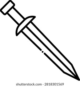 Sharp steel broadsword featuring a simple leather-wrapped hilt. This classic bladed weapon illustrates medieval dueling and knightly combat. Great for historical armory catalogs and fantasy adventure equipment.