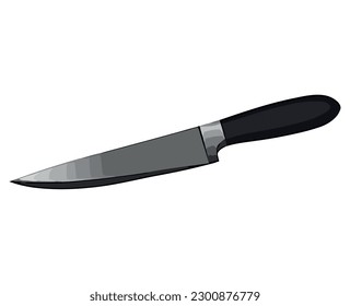 Sharp steel the edge of danger design over white