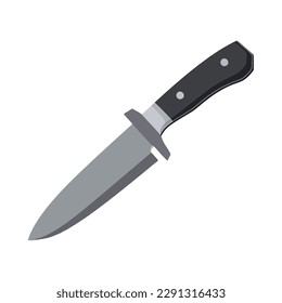 Sharp steel kitchen utensil a cutting icon isolated