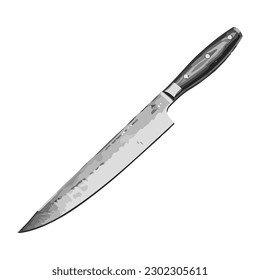 Icono de cuchillo de acero afilado