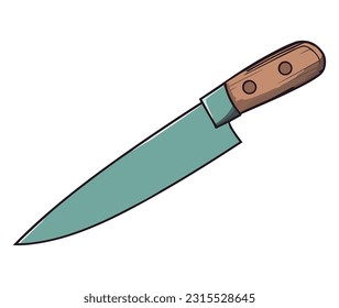 Cuchillo de acero afilado sobre blanco