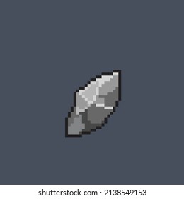 sharp stone in pixel style
