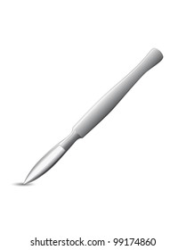 Sharp surgical scalpel
