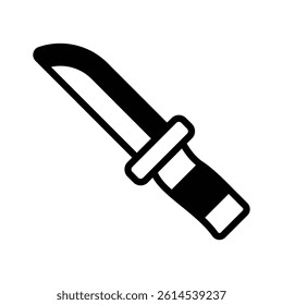 A sharp survival knife representing adventure, hunting, and outdoor activities.