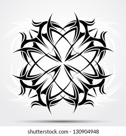 Sharp tribal tattoo