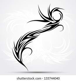 Sharp tribal tattoo