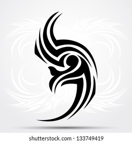 Sharp tribal tattoo