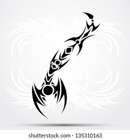 Sharp tribal tattoo