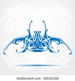 Sharp tribal tattoo