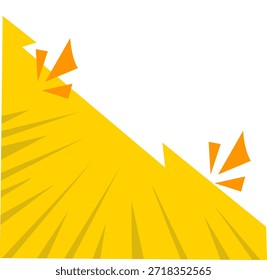 Acantilado amarillo agudo con deslizamiento de tierra y caída de rocas