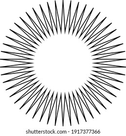 Sharpe Spikes Burst Circle Vector Image