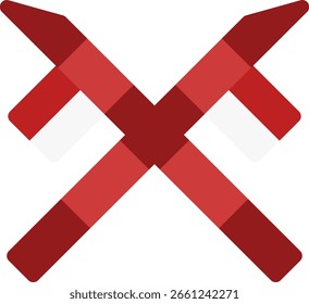 design de ícone de estilo plano de bambu afiado