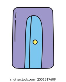 sharpener education doodle icon isolated