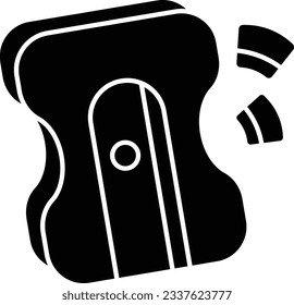 sharpener education glyph icons design