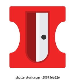 sharpener flat clipart vector illustration