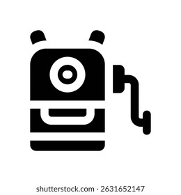 ícone de glifo do nitidez. Ícone vetorial forte e sólido para sites, interfaces móveis, apresentações e marca visual. Alta qualidade e fácil de editar.