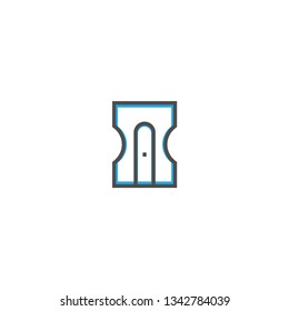 Sharpener icon design. Stationery icon vector illustration