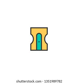 Sharpener icon design. Stationery icon vector illustration