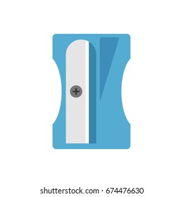 sharpener icon in flat style isolated vector illustration on white transparent background