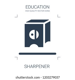sharpener icon. high quality filled sharpener icon on white background. from education collection flat trendy vector sharpener symbol. use for web and mobile